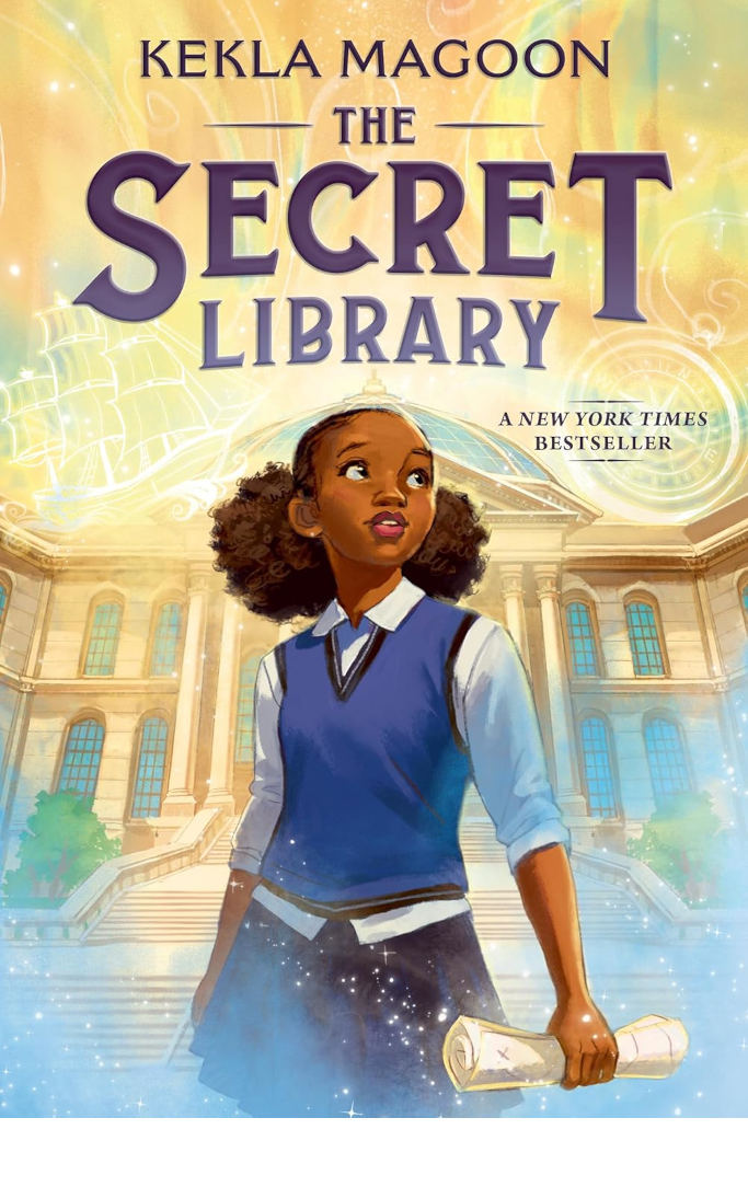 cover of the secret library by kekla magoon