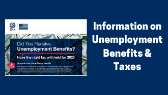 irs unemployment benefits poster