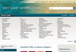 Very Short Introductions (Oxford University Press) screenshot