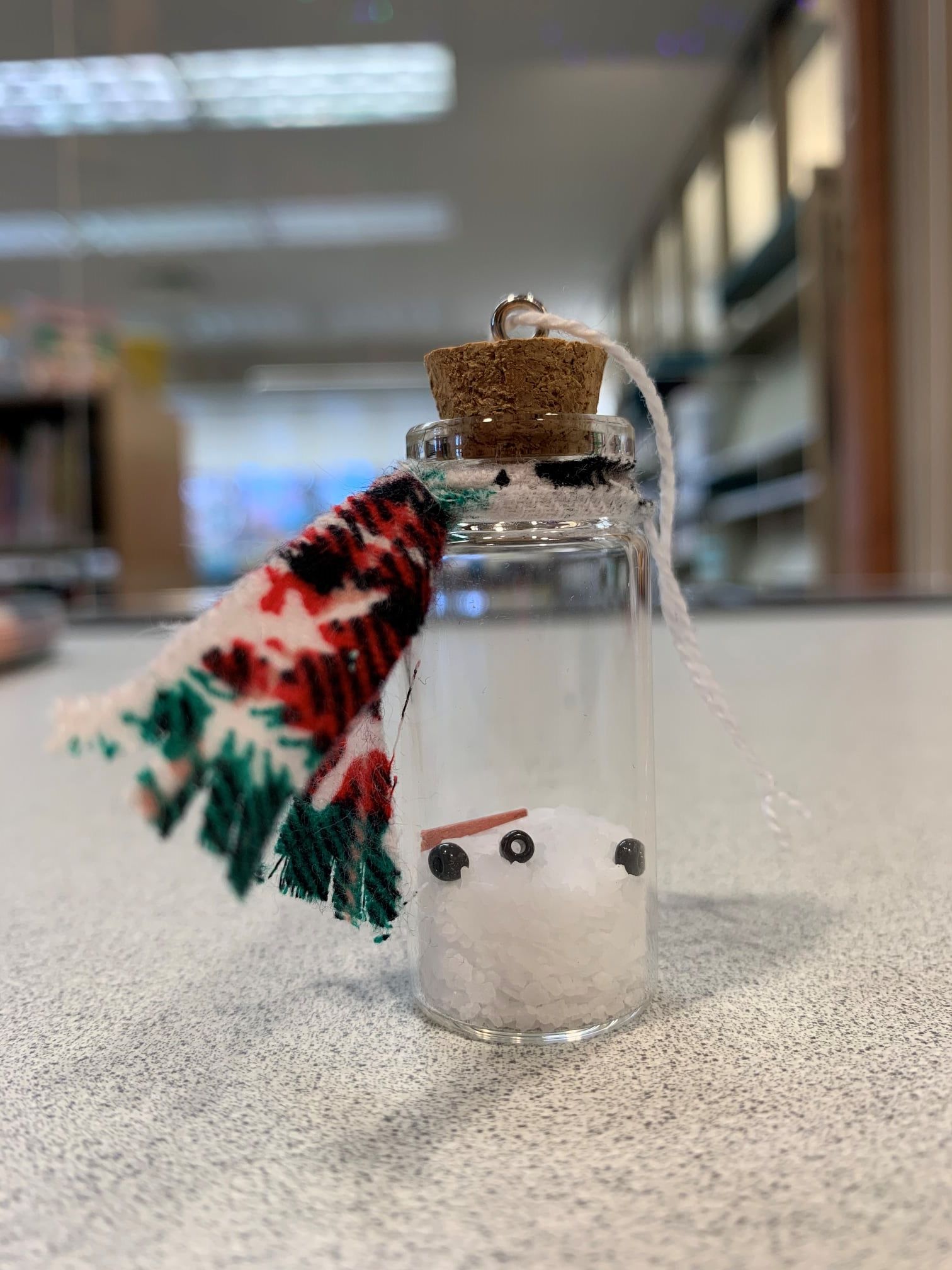 melted snowman ornament