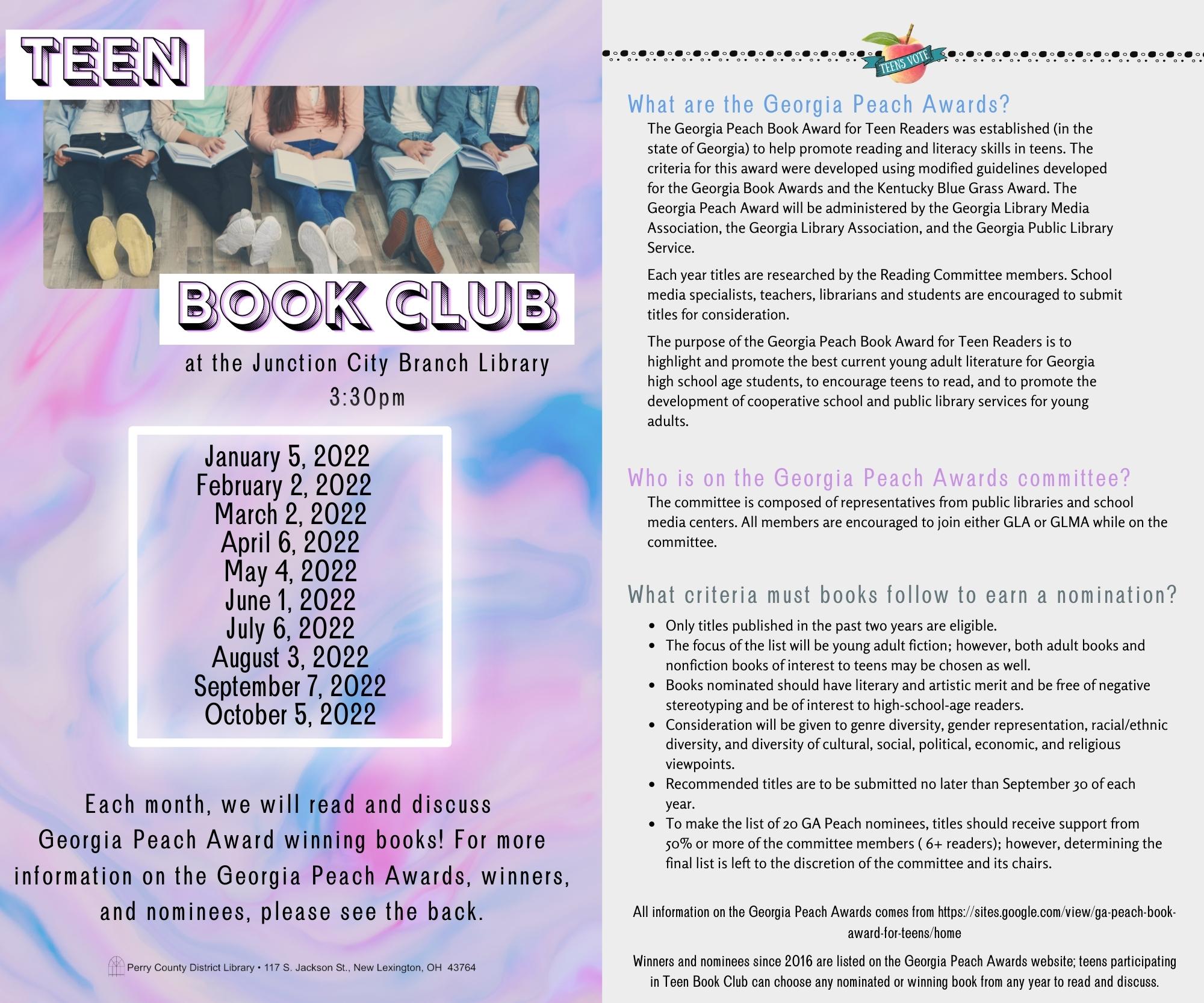 book club flyer