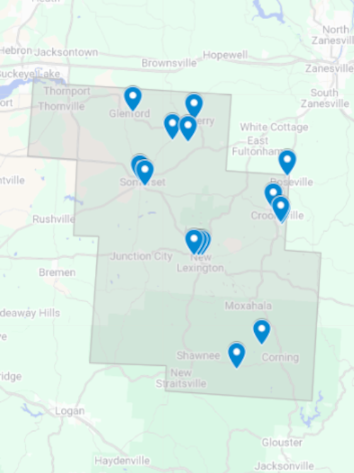 map of pcdl bookmobile stops